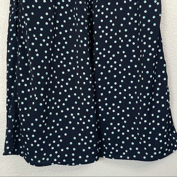 American Eagle Cap Sleeve Blue Polka Dot Mini Dress Size 00 - Picture 13 of 14